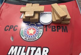 Três mulheres suspeitas de tráfico são presas com 9 quilos de maconha