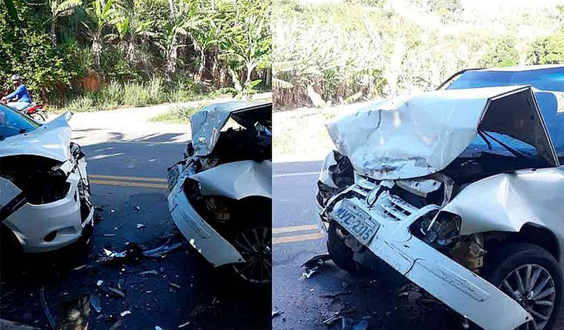 Policiais militares ficam feridos após colisão em rodovia alagoana
