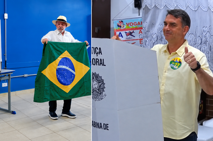 Candidatos a presidência, Lula, Flávio Bolsonaro e Zema já votaram