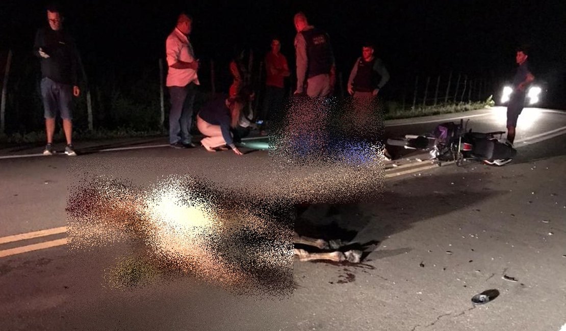 Motociclista morre após colisão com cavalo, entre Campo Grande e Olho D'Água Grande