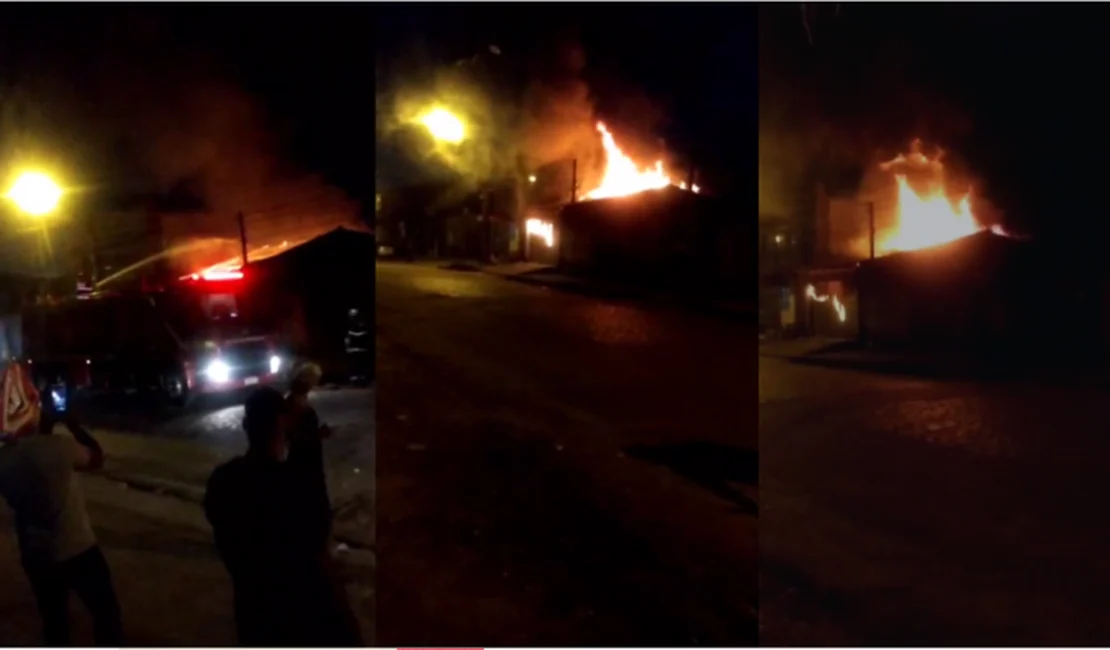 Incêndio destrói parte de oficina de som automotivo em Maceió