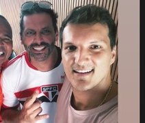 Aloísio Chulapa curte aniversário de 48 anos ao lado de famosos e ex-jogadores em Atalaia