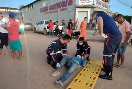 Homem fica ferido após sofrer queda de ciclomotor, em Arapiraca