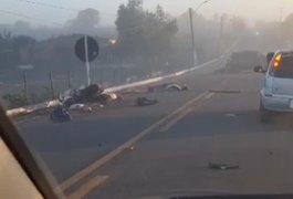 VÍDEO: Motorista filmou momento da batida que deixou dois mortos e ao menos duas pessoas feridas em Feira Grande