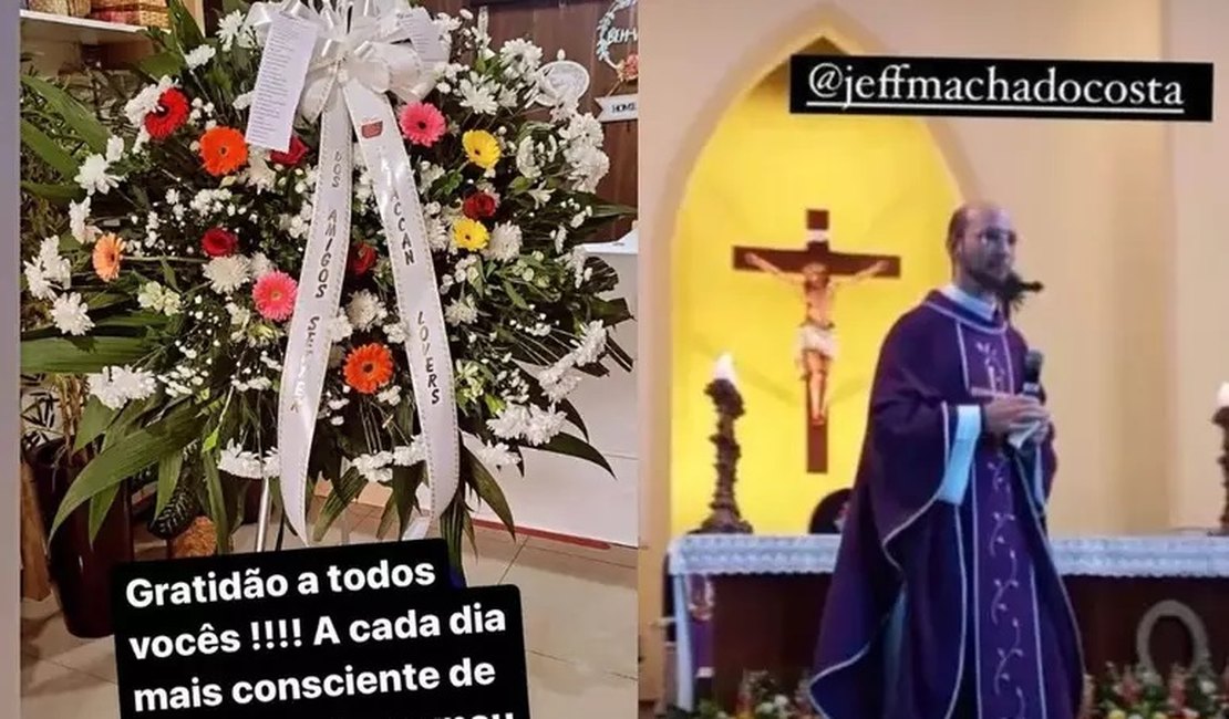 Corpo de Jeff Machado é velado; cães do ator prestam homenagem