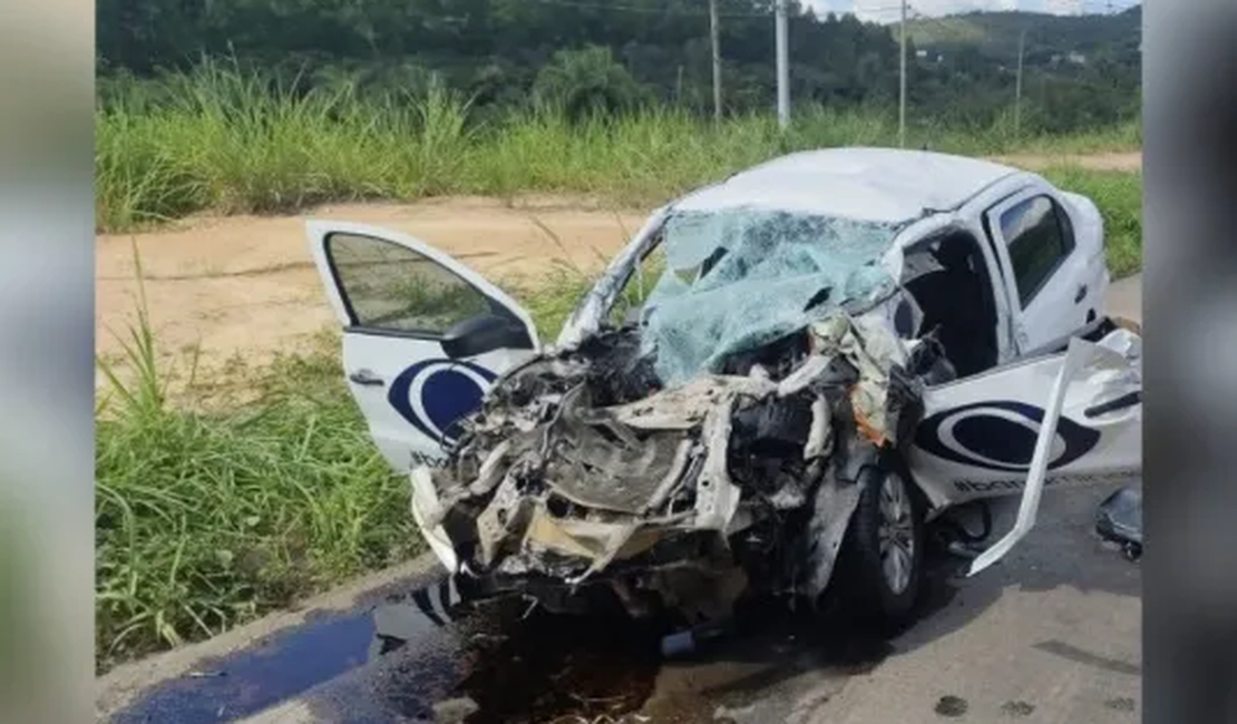 Acidente entre caminhão e carro da TV Band deixa um morto e um ferido em MG