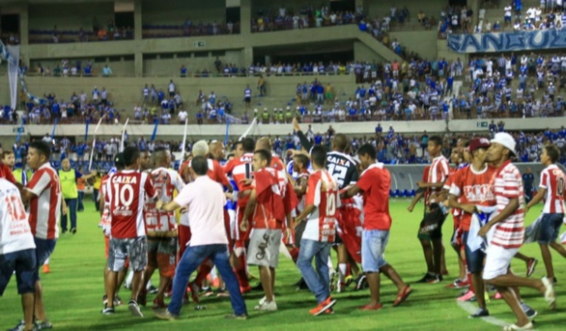 Confusão na final do Alagoano é culpa da PM declaram CSA e CRB