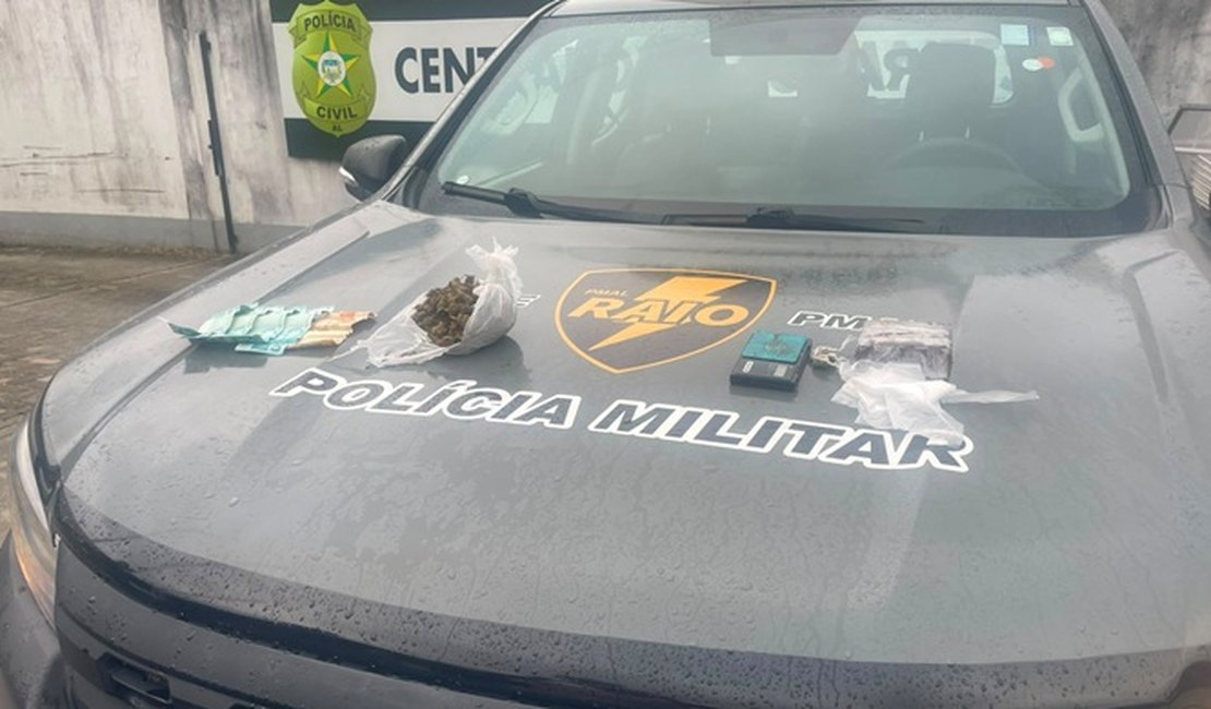 Companhia de Raio prende homem por tráfico de drogas no Poço