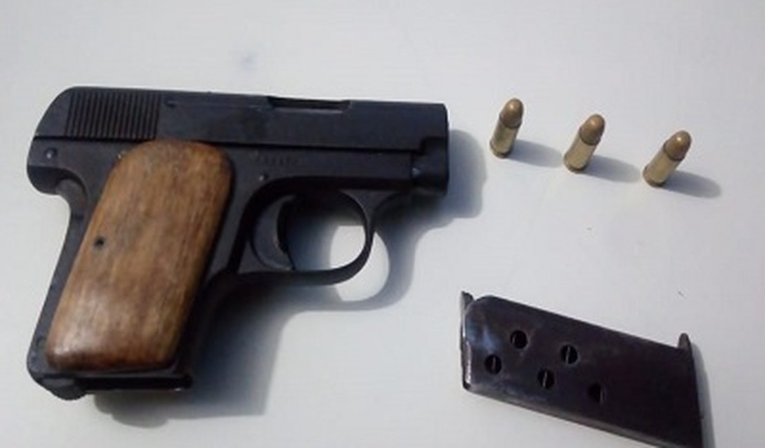 Adolescente de 14 anos é apreendido com arma de fogo no Agreste