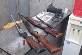 Cisp de São José da Laje apreende três armas de fogo em União dos Palmares