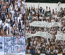 Torcedores de Santos e Corinthians se unem em protesto contra a Globo