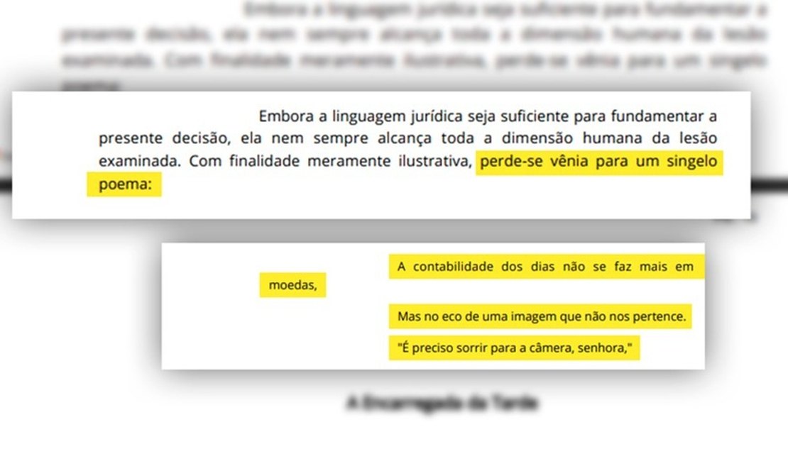 Juiz escreve poema ao conceder indenização a funcionária de ótica por uso de imagem