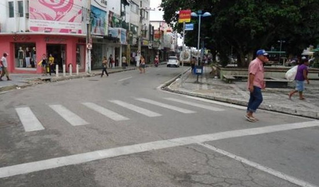 Faixas de pedestre serão revitalizadas em Arapiraca