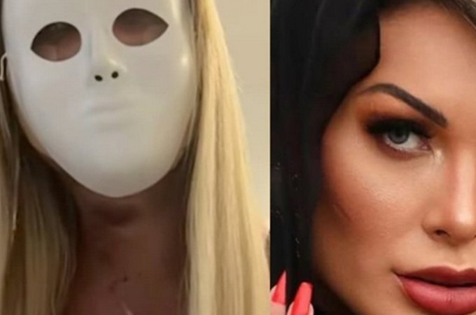 Após destruir carro do ex-marido, Andressa Urach aparece com máscara: 'Vou voltar a ter 23 anos'