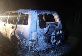Carro de empresário encontrado morto perto do presídio do agreste é localizado carbonizado