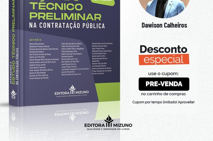 Professor Dawison Calheiros lança livro sobre Contratação Pública