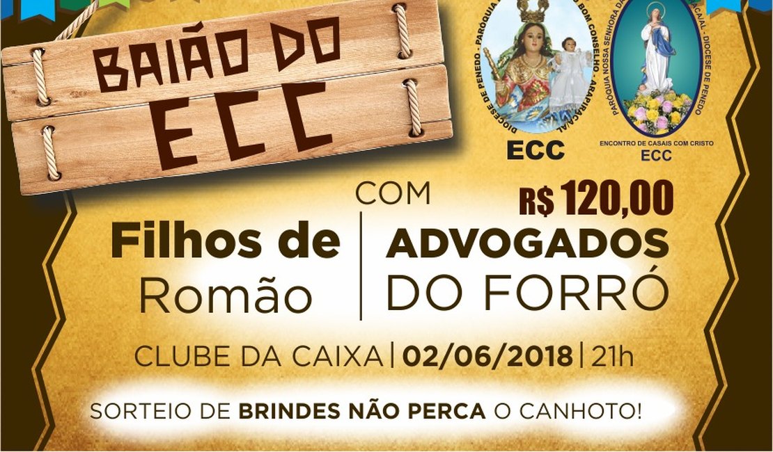 Encontro de Casais com Cristo promove Baile Junino em Arapiraca