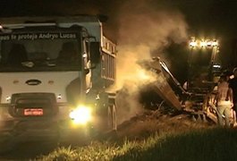 Motorista morre eletrocutado após caçamba atingir fios de alta tensão