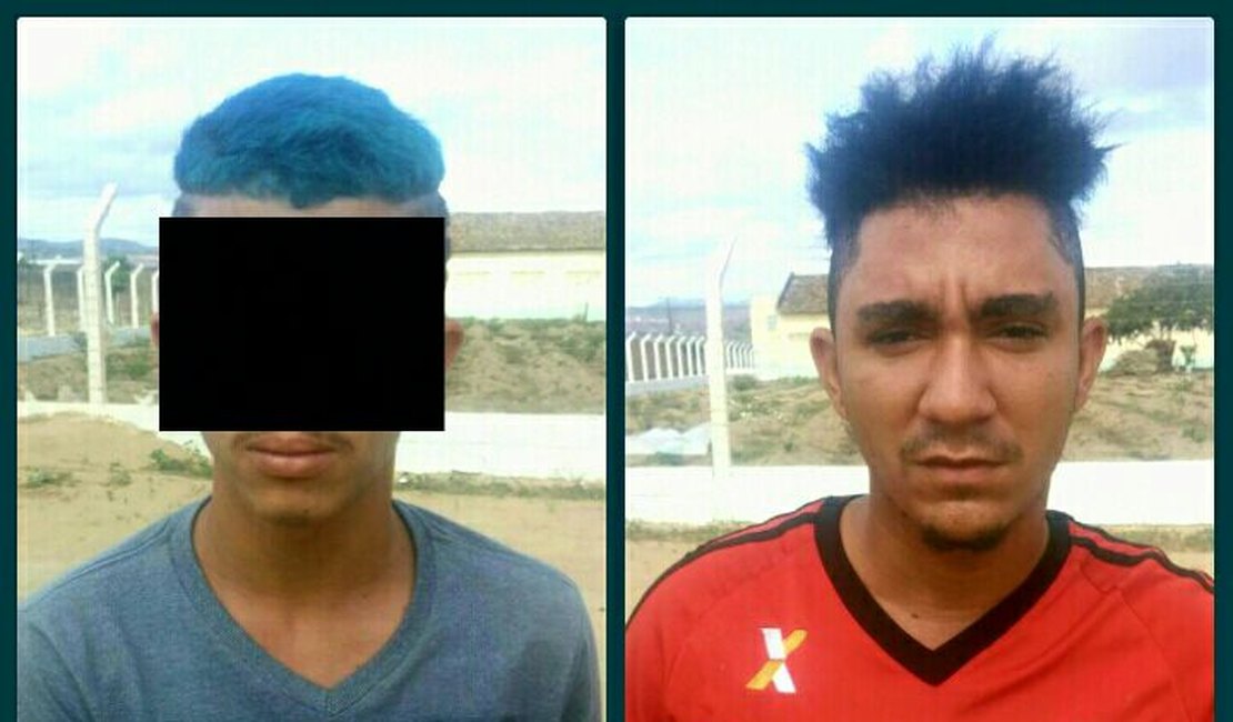 Jovens tentam fugir com veículo roubado e são detidos pela polícia de Arapiraca