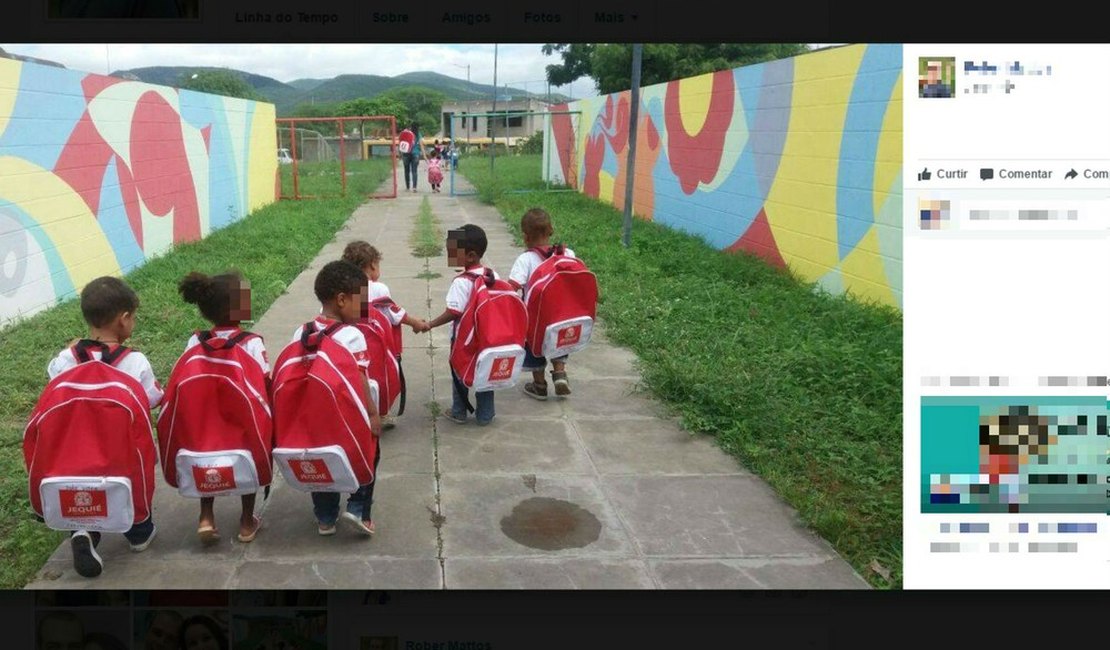 Tamanho de mochilas escolares entregues a alunos de creches por prefeitura na BA vira piada na internet