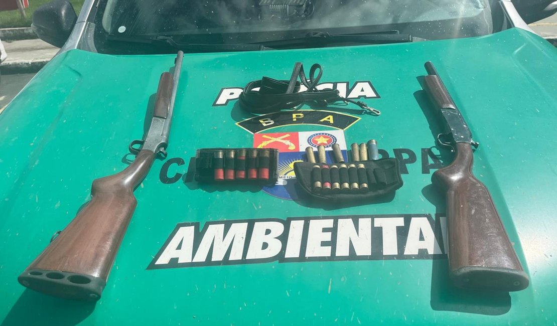 PM-AL recolhe 11 armas de fogo e resgata cerca de 400 aves silvestres em Alagoas