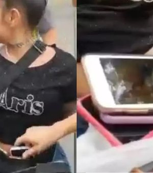 Mulher debocha da polícia após ser presa com 13 celulares em bloco de carnaval em SP