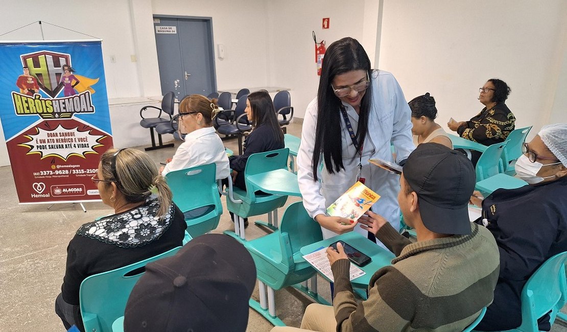 HGE realiza campanha interna para promover doações de sangue no Hemoal