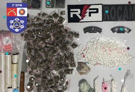 Após tentativa de fuga, grupo suspeito de tráfico é preso em Arapiraca