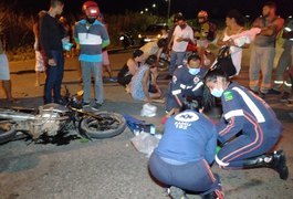 Duas pessoas ficam feridas após colisão envolvendo carro e moto na zona rural de Arapiraca