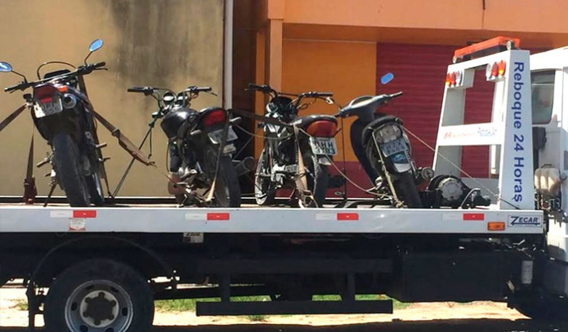 Ação no Sertão alagoano prende seis e apreende motocicletas