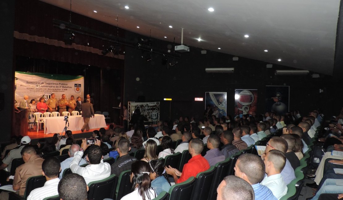 Seminário de Segurança Pública marca 31° aniversário do 3°BPM