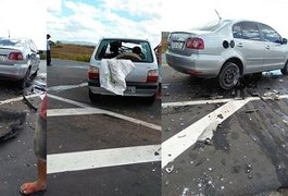 Colisão frontal entre automóveis resulta em vítima fatal na AL-220, em Major Izidoro