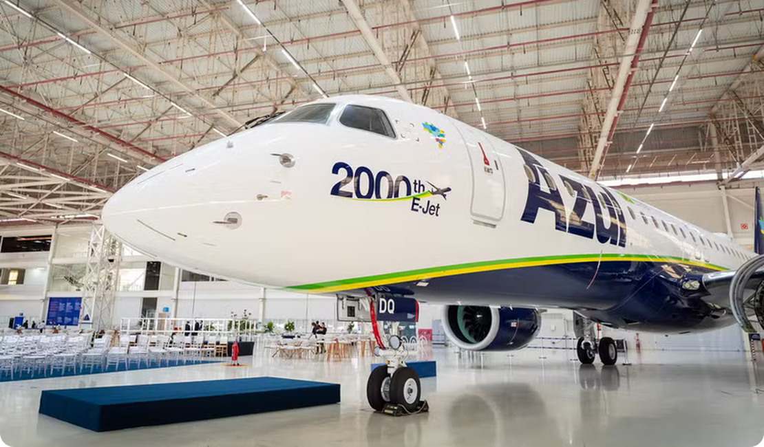 Azul diz que falha em GPS da Embraer cancelou 80 voos e afeta 8 mil passageiros