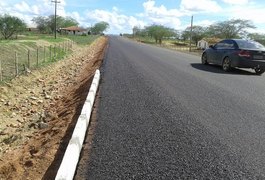 Trecho que liga Craíbas à Folha Miúda está em fase de conclusão