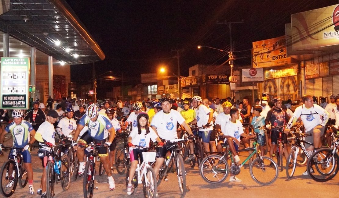 Passeio ciclístico do 3°BPM reúne mais de 400 participantes em Arapiraca