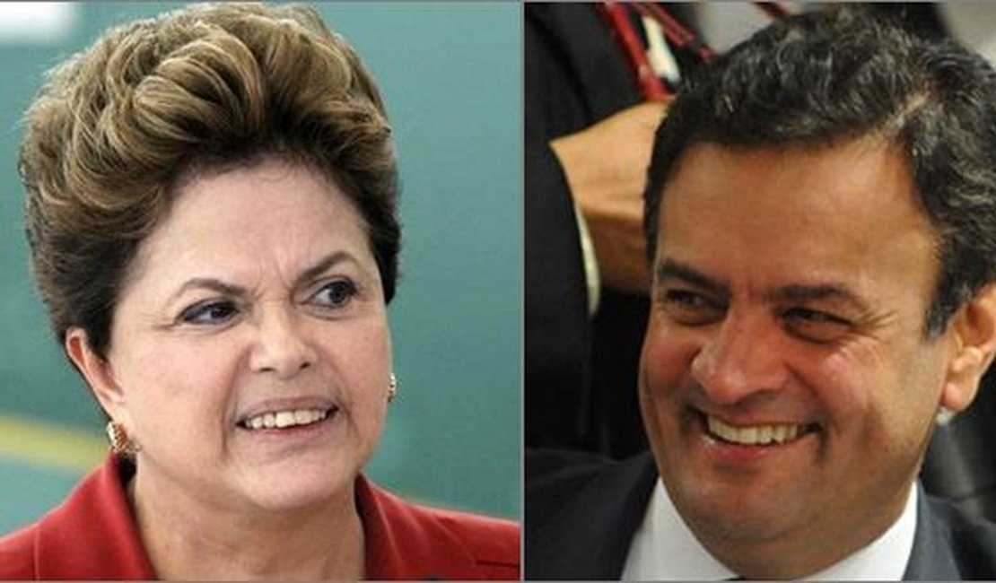 Aécio tem 51%, e Dilma, 49% dos votos válidos, diz pesquisas