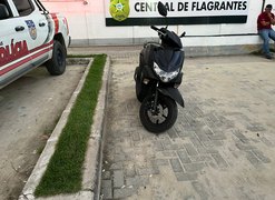 Indivíduo preso pela Força Tática do 12 Bpm após furtar motocicleta na Cidade Universitária