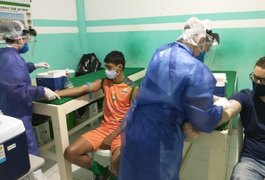 Se preparando para retomar os jogos, atletas do Coruripe fazem os testes para a Covid-19