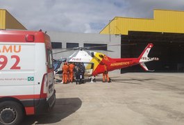 Departamento de aviação garante transporte aeromédico de criança de 3 anos, em estado grave, para Recife