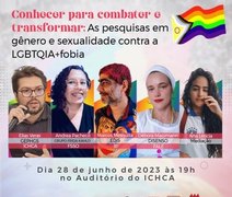No Dia do Orgulho, evento da Ufal discutirá pesquisas sobre gênero e sexualidade
