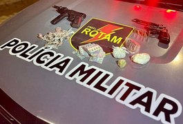 Seis armas de fogo, munições e drogas são apreendidas pela PM em Maceió e Arapiraca