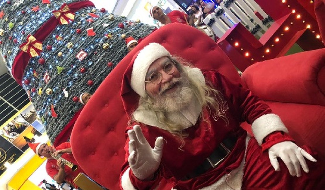 Papai Noel é atração do Arapiraca Garden Shopping até o fim do ano