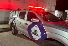 Operação Lei Seca flagra dois condutores por embriaguez ao volante no bairro do Vergel, em Maceió