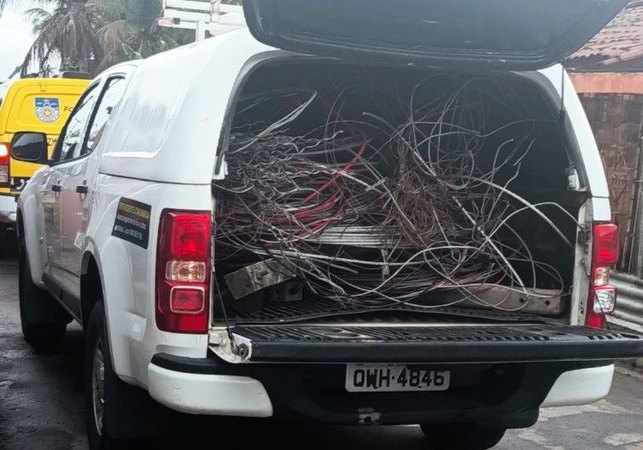 Após denúncia, uma tonelada de fiação furtada é apreendida em Porto Calvo
