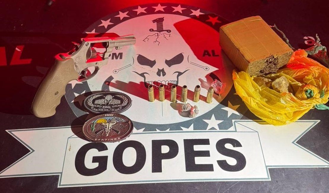 Suspeito é preso por porte ilegal de arma e tráfico de drogas após troca de tiros com a polícia em São Sebastião