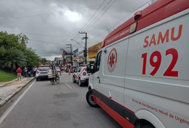 Idosa fica gravemente ferida após ser atropelada por carro, na faixa de pedestres em Arapiraca