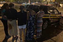 PRF prende quatro suspeitas de roubo na cidade de Messias, AL
