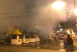 Incêndio destrói Parque do Povo na Paraíba e shows são suspensos