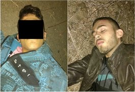Dupla faz arrastão, troca tiros com a polícia, colide contra jumento e vai parar na UE