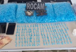 Homem tenta escapar, mas é preso com maconha e cocaína em casa abandonada em Arapiraca